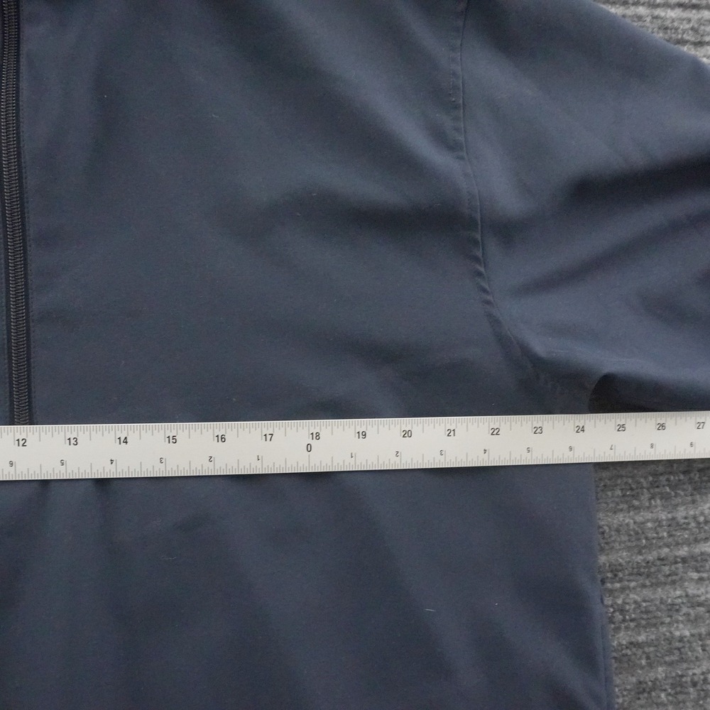 Vintage Callaway Golf Windbreaker Pullover Mens M Navy Blue Short Sleeve 1/4 Zip - Picture 4 of 7